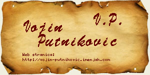 Vojin Putniković vizit kartica